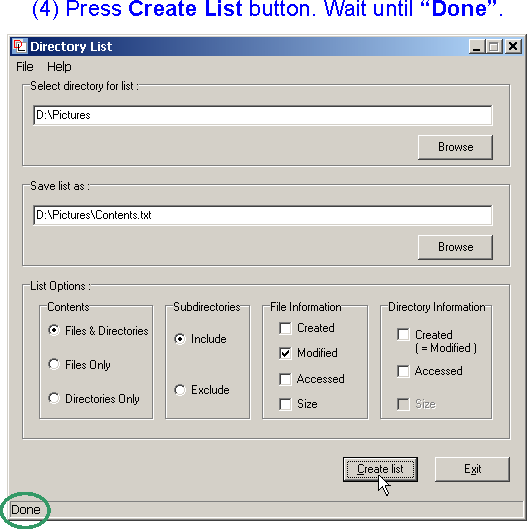 Create List