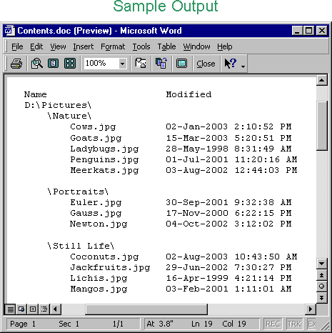 Output